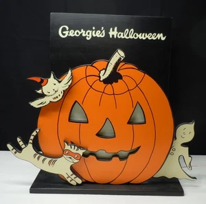 Georgie's Halloween Robert Bright Tribute 3D Wood Display Mitch Saxon - Picture 1 of 23