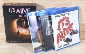 It's Alive Trilogy (Blu-ray, 1974, 1978, 1987) With Slipbox Scream Factory - Foto 1 di 7