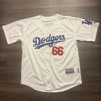 Majestic Los Angeles Dodgers Baseball Yasiel Puig #66 Jersey Size 50 - Image 1 of 4