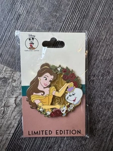 Disney Employee Center DEC Floral Princess Wreaths Belle Beauty Beast Pin LE 250 - Bild 1 von 1