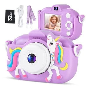 Kids Camera Digital Camera for Age 3-8, 1080P Toddler Camera for Kid Purple - Picture 1 of 7