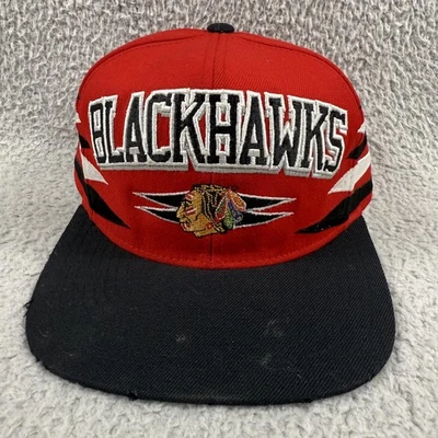 Chicago Blackhawks Mitchell Ness Sombrero Gorra Snapback Diamante NHL Hockey Retroceso Foto 1 de 4