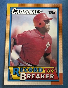 1990 O-Pee-Chee #6 Vince Coleman Record Breaker St. Louis Cardinals MLB ( 2 ) - Picture 1 of 2
