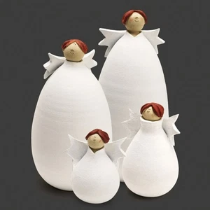 ENGELKIND weiß von Susanne Boerner, Handgetöpfert, Forstfrei, verschied Größen - Bild 1 von 4