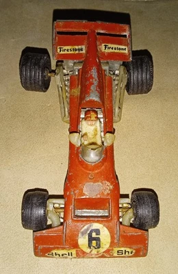 Vintage Ferrari 312 B2 Formula 1 Shell 6 Ferodo F1 Race Car Red Corgi Hong Kong - Image 1 of 3