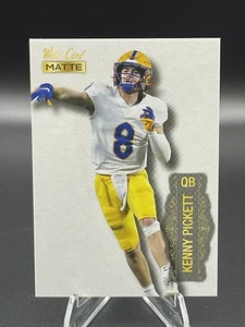 2022 Wild Card Matte White Kenny Pickett Browns Steelers #MB72  - Picture 1 of 2