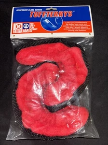 New A&R Ice Hockey Figure Skate Tuff Terry Blade Covers Soakers Durable Red - Picture 1 of 24