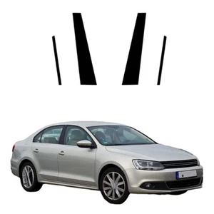 4PCS Pillar Posts Trim Cover Sticker Decal For Volkswagen Jetta 2011-2018 - Picture 1 of 23