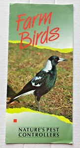 CLUB DE OBSERVADORES DE AVES - AVES DE GRANJA - CONTROLADORES DE PLAGAS DE LA NATURALEZA - FOLLETO - Imagen 1 de 3