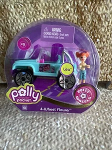 NEW Mattel Polly Pocket Polly Wheels #9 4-Wheel Flower LEA 4 Wheel - Picture 1 of 2