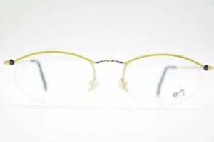 Vintage Banjo 06/132 52[]17 135 Gelb Gold halbrand Brille eyeglasses NOS - Bild 1 von 6