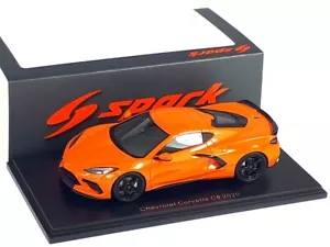 CHEVROLET CORVETTE C8 2020 Orange - 1/43 - SPARK - Picture 1 of 5