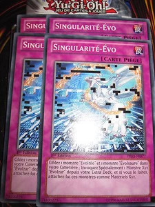 YU-GI-OH! COM SINGULARITE-EVO PRIO-FR077 (PLAYSET) 4 CARTES MINT NEUF EDITION 1 - Picture 1 of 1