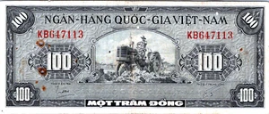 Vietnam 100 Dong 1955 Pick # 8a - Picture 1 of 3