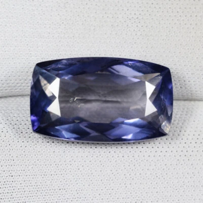 9,66 ct TOP LUSTER BONITO COJÍN DE IOLITA 100% NATURAL AZUL PÚRPURA Ver Vdo 5397 DB Foto 1 de 2