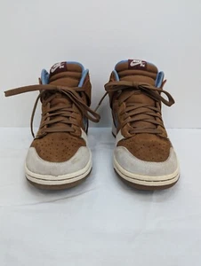 Nike 313171-241 Hombres Marrón Azul Alto Top Con Cordones Patín Metal Tenis Talla 9 - Imagen 1 de 12