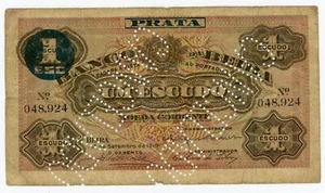 Mozambique ... P-R11A ... 1 Escudos ... 1919 ... *F+*๐ - Picture 1 of 2