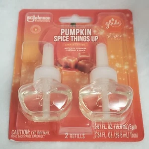 Glade Pumpkin Spice Things Up Limited Edition PlugIn Scented Oil 2 Pack Refills - Picture 1 of 2