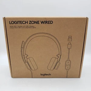 LOGITECH Zone Wired Noise-Canceling On-Ear Headset - New Open Box - Picture 1 of 13
