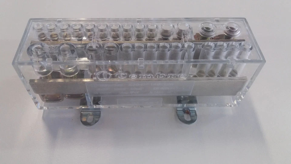 Morsettiera Modulo Ripartitore Modulare 2P x 125A Nr.14 VIE Cembre Z35-DP14B-125 - Imagen 1 de 1