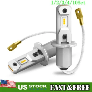 H3 LED Fog Light Bulbs Conversion Kit Super Bright Canbus Golden Yellow 1~10Set - Picture 1 of 15