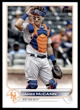 2022 Topps Baseball Card James McCann B New York Mets #256