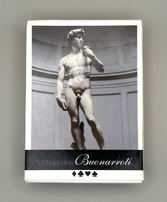 Michelangelo Buonarroti David Playing Cards - Made In Italy - imaginArts - Image 1 of 4