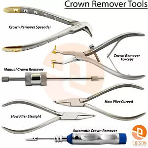 Instrumentos de extracción de corona dental removedor de puentes esparcidor fórceps tijeras - Imagen 1 de 11