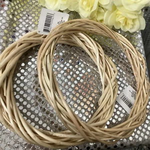 lot of 2 Grapevine Wreath Vine Branch Wooden Twig for Craft Decor Door 6 in - Picture 1 of 3