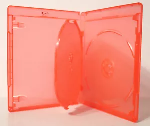 Genuine Viva Elite Red 3-Disc Triple Logo 12.5mm Blu-ray Replacement Case NEW - Imagen 1 de 4