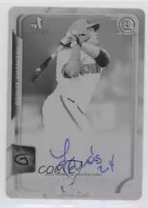 2015 Bowman Printing Plate Black 1/1 Yasmany Tomas #BCAP-YT Rookie Auto RC 1b0 - Picture 1 of 3