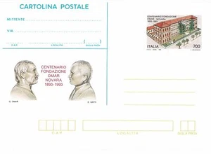 1993 República Italiana Tarjeta Postal Fundación Omar Nuevo C226 MF102212 - Imagen 1 de 1