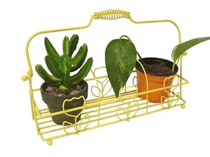 Support For 3 Small Flower Pots Yellow - Picture 1 of 3