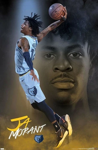 Ja Morant SUPERSTAR Memphis Grizzlies Official NBA Basketball 22x34 Wall POSTER Cover
