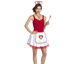 Sexy Nurse Costume Kit With Skirt, Headband, and Stethoscope Women’s One Size - Picture 1 of 12