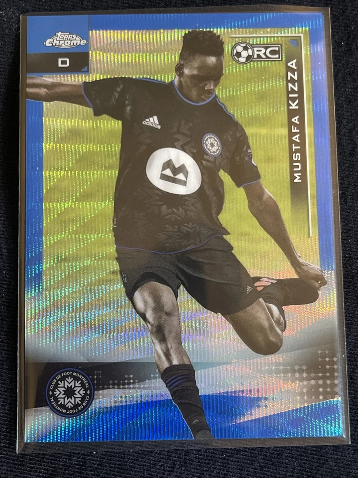2021 Topps MLS Chrome - Mustafa Kizza Blue Wave Refractor /199 Pitch Prodegies - Image 1 of 2