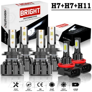 For Hyundai Azera 2006-2017 6x 6000K LED Hi/Lo Headlight Lamp Fog Light Bulbs - Bild 1 von 20