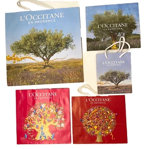 Lote/5 Bolsas de Papel L' Occitano Diseñador Regalo Compras Diseño Floral Árbol Arte de Pared - Imagen 1 de 7