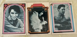 Tarjetas coleccionables Elvis Presley 1978 recuerdos vintage raros 3 tarjetas #3 - Imagen 1 de 2