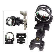 Archery 3 Pin Bow Sight 0.029 in Fiber Optics For Compound Recurve Bows Target