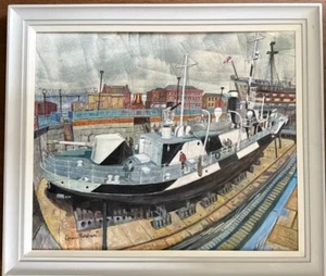Lorraine Abraham - Royal Society of Marine Artists - Dazzle Ship Portsmouth - Picture 1 of 6