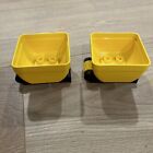 Lego Duplo 10875 2 Cargo Train Yellow Tipper Box 4x4x2 And 2x3 Black Hinge Plate