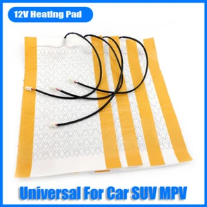2x 4X Universal Car Seat Heater Pad Carbon Fiber Warmer Heating Heated Cushion @ - Foto 1 di 9