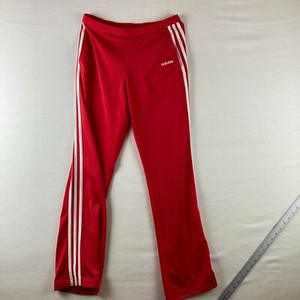 adidas Men Red Striped Activewear Pants 