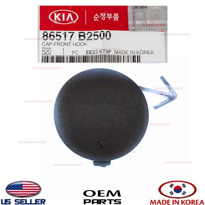 Cubierta de tapa de gancho de ojo de remolque para parachoques delantero genuino ⭐OEM⭐ Kia Soul BASE 2017-2019 Foto 1 de 4