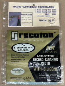 Paño de limpieza de discos vintage y cepillo para discos - Imagen 1 de 4