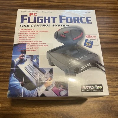 Flight Force Fire Control System SV-242 IBM PC Computer, New SEALED Gaming - Image 1 of 3