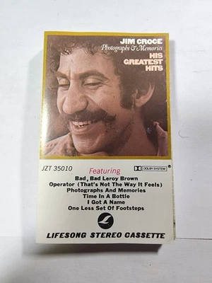 Jim Croce Photographs & Memories His Greatest Hits 1985 VG+ CS20 - Image 1 of 2
