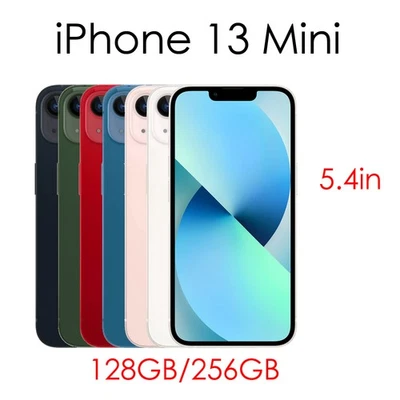 New Apple iPhone 13 Mini 128GB/256GB iOS 5G Handys Unlocked SIMFREE NFC - Bild 1 von 4
