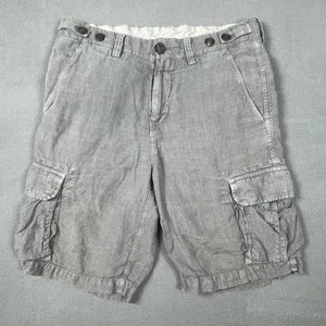 Pantalones Cortos Brunello Cucinelli Para Hombre 44 Gris Lino Carga Italia Lujo Diseñador Informal - Imagen 1 de 17